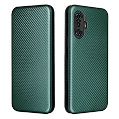 Coque Portefeuille Livre Cuir Etui Clapet L06Z pour Xiaomi Redmi K40 Gaming 5G Vert