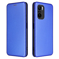 Coque Portefeuille Livre Cuir Etui Clapet L06Z pour Xiaomi Redmi K40 Pro+ Plus 5G Bleu