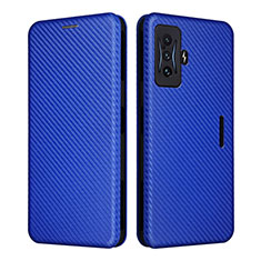 Coque Portefeuille Livre Cuir Etui Clapet L06Z pour Xiaomi Redmi K50 Gaming 5G Bleu