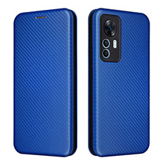 Coque Portefeuille Livre Cuir Etui Clapet L06Z pour Xiaomi Redmi K50 Ultra 5G Bleu