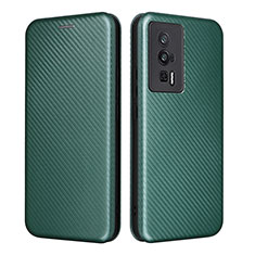 Coque Portefeuille Livre Cuir Etui Clapet L06Z pour Xiaomi Redmi K60 5G Vert