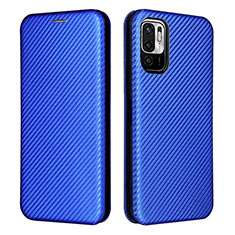 Coque Portefeuille Livre Cuir Etui Clapet L06Z pour Xiaomi Redmi Note 10 JE 5G Bleu