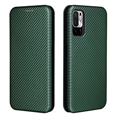 Coque Portefeuille Livre Cuir Etui Clapet L06Z pour Xiaomi Redmi Note 10T 5G Vert