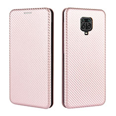 Coque Portefeuille Livre Cuir Etui Clapet L06Z pour Xiaomi Redmi Note 9 Pro Max Or Rose