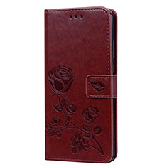 Coque Portefeuille Livre Cuir Etui Clapet L07 pour Huawei Honor V10 Lite Marron