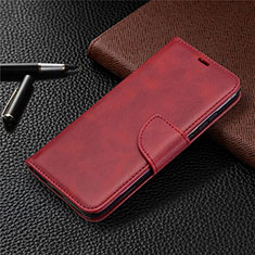 Coque Portefeuille Livre Cuir Etui Clapet L07 pour Huawei Nova Lite 3 Plus Rouge