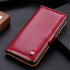 Coque Portefeuille Livre Cuir Etui Clapet L07 pour Huawei P smart S Rouge