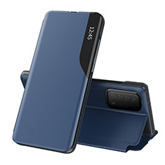 Coque Portefeuille Livre Cuir Etui Clapet L07 pour Huawei Y7a Bleu