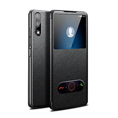 Coque Portefeuille Livre Cuir Etui Clapet L07 pour Huawei Y9 Prime (2019) Noir