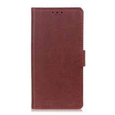 Coque Portefeuille Livre Cuir Etui Clapet L07 pour Oppo A91 Marron