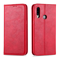 Coque Portefeuille Livre Cuir Etui Clapet L07 pour Samsung Galaxy A20s Rouge