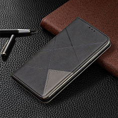 Coque Portefeuille Livre Cuir Etui Clapet L07 pour Samsung Galaxy A41 Noir