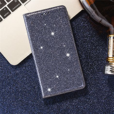 Coque Portefeuille Livre Cuir Etui Clapet L07 pour Samsung Galaxy S20 Ultra 5G Bleu