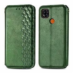 Coque Portefeuille Livre Cuir Etui Clapet L07 pour Xiaomi POCO C3 Vert