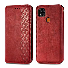 Coque Portefeuille Livre Cuir Etui Clapet L07 pour Xiaomi POCO C31 Rouge