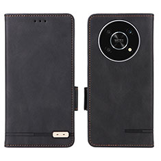 Coque Portefeuille Livre Cuir Etui Clapet L07Z pour Huawei Honor Magic4 Lite 5G Noir