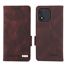 Coque Portefeuille Livre Cuir Etui Clapet L07Z pour Huawei Honor X5 Marron