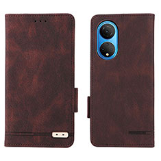 Coque Portefeuille Livre Cuir Etui Clapet L07Z pour Huawei Honor X7 Marron