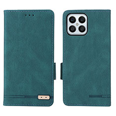 Coque Portefeuille Livre Cuir Etui Clapet L07Z pour Huawei Honor X8 4G Vert