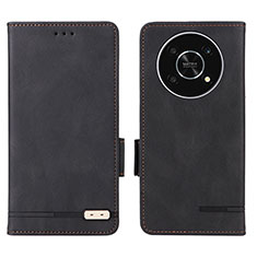 Coque Portefeuille Livre Cuir Etui Clapet L07Z pour Huawei Honor X9 5G Noir