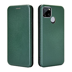 Coque Portefeuille Livre Cuir Etui Clapet L07Z pour Realme 7i RMX2193 Vert