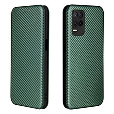 Coque Portefeuille Livre Cuir Etui Clapet L07Z pour Realme 8 5G Vert