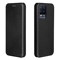 Coque Portefeuille Livre Cuir Etui Clapet L07Z pour Realme 8 Pro Noir