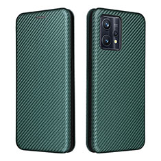 Coque Portefeuille Livre Cuir Etui Clapet L07Z pour Realme 9 4G Vert