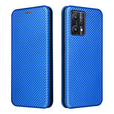 Coque Portefeuille Livre Cuir Etui Clapet L07Z pour Realme 9 5G Bleu