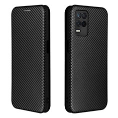 Coque Portefeuille Livre Cuir Etui Clapet L07Z pour Realme 9 5G India Noir