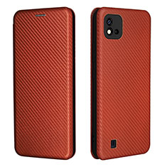 Coque Portefeuille Livre Cuir Etui Clapet L07Z pour Realme C11 (2021) Marron