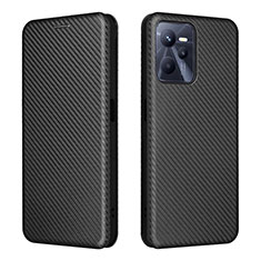 Coque Portefeuille Livre Cuir Etui Clapet L07Z pour Realme C35 Noir