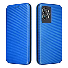 Coque Portefeuille Livre Cuir Etui Clapet L07Z pour Realme GT2 Pro 5G Bleu