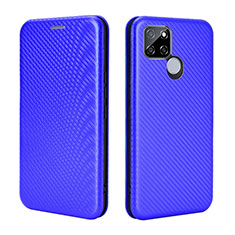 Coque Portefeuille Livre Cuir Etui Clapet L07Z pour Realme Q2i 5G Bleu