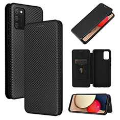 Coque Portefeuille Livre Cuir Etui Clapet L07Z pour Samsung Galaxy A02s Noir