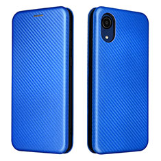 Coque Portefeuille Livre Cuir Etui Clapet L07Z pour Samsung Galaxy A03 Core Bleu