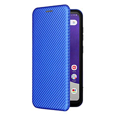 Coque Portefeuille Livre Cuir Etui Clapet L07Z pour Samsung Galaxy A22 5G SC-56B Bleu