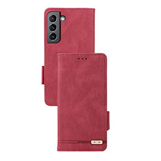 Coque Portefeuille Livre Cuir Etui Clapet L07Z pour Samsung Galaxy S24 Plus 5G Rouge