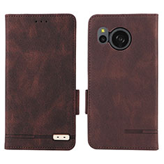 Coque Portefeuille Livre Cuir Etui Clapet L07Z pour Sharp Aquos Sense8 Marron