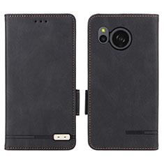 Coque Portefeuille Livre Cuir Etui Clapet L07Z pour Sharp Aquos Sense8 Noir