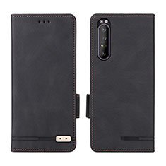 Coque Portefeuille Livre Cuir Etui Clapet L07Z pour Sony Xperia 1 II Noir