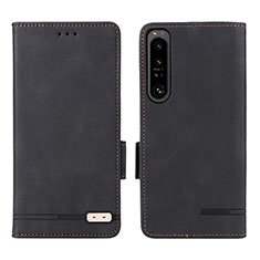 Coque Portefeuille Livre Cuir Etui Clapet L07Z pour Sony Xperia 1 IV Noir