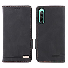 Coque Portefeuille Livre Cuir Etui Clapet L07Z pour Sony Xperia 10 IV Noir