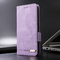 Coque Portefeuille Livre Cuir Etui Clapet L07Z pour Sony Xperia 5 V Violet
