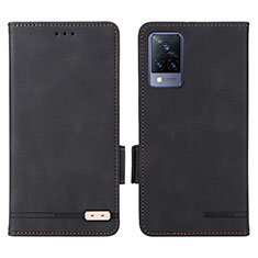 Coque Portefeuille Livre Cuir Etui Clapet L07Z pour Vivo V21 5G Noir