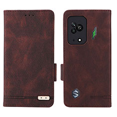 Coque Portefeuille Livre Cuir Etui Clapet L07Z pour Xiaomi Black Shark 5 5G Marron