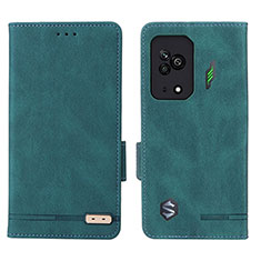 Coque Portefeuille Livre Cuir Etui Clapet L07Z pour Xiaomi Black Shark 5 5G Vert