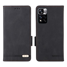 Coque Portefeuille Livre Cuir Etui Clapet L07Z pour Xiaomi Mi 11i 5G (2022) Noir