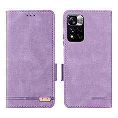 Coque Portefeuille Livre Cuir Etui Clapet L07Z pour Xiaomi Mi 11i 5G (2022) Violet
