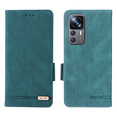 Coque Portefeuille Livre Cuir Etui Clapet L07Z pour Xiaomi Mi 12T 5G Vert